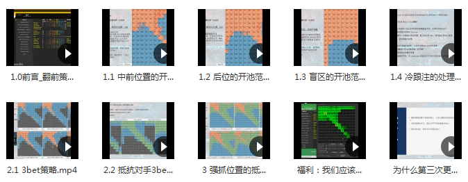 德州扑克翻前策略